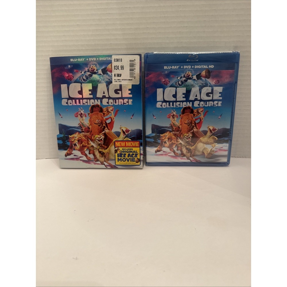 Ice Age Collision Course Blu-ray DVD 2 Disc Set + Slipcover Factory Sealed 2016